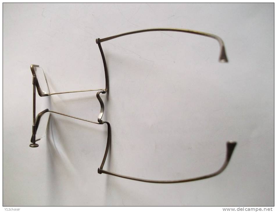 RARE LUNETTES ANCIENNES LOUPE BINOCULAIRE REGLABLE + 6 LENTILLES + BERLAND OPTICIEN ETRECHY SEINE ET OISE ESSONNE - Lunettes