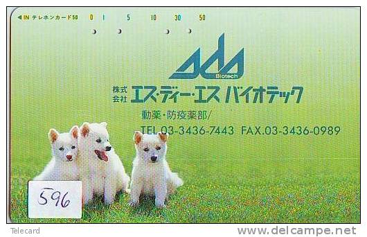 Télécarte Japon * 110-179  * TELECA * PHONECARD JAPAN * TELEFONKARTE (596) PRIVATE PRIVE * CHIEN * DOG * HUND * HOND - Japan