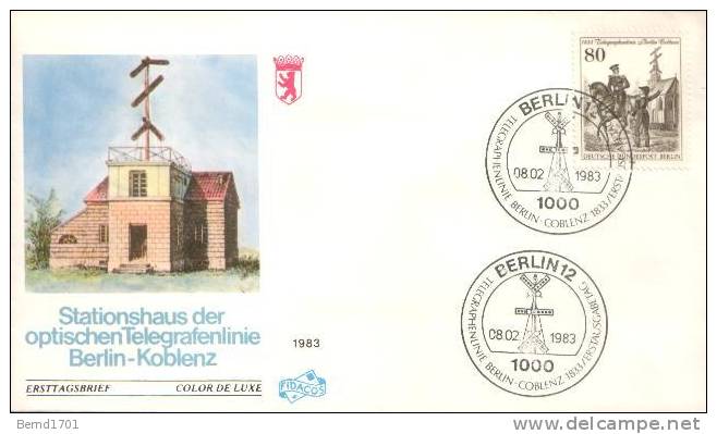 Germany / Berlin - Mi-Nr 693 FDC  (C494)- - 1981-1990