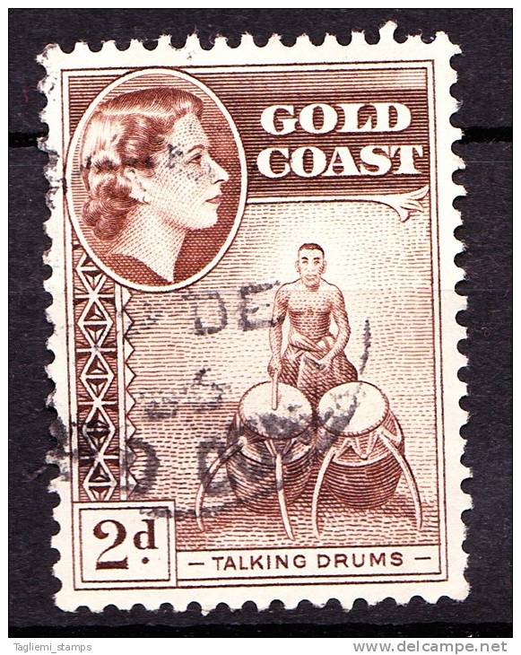 Gold Coast, 1952, SG 156, Used - Gold Coast (...-1957)