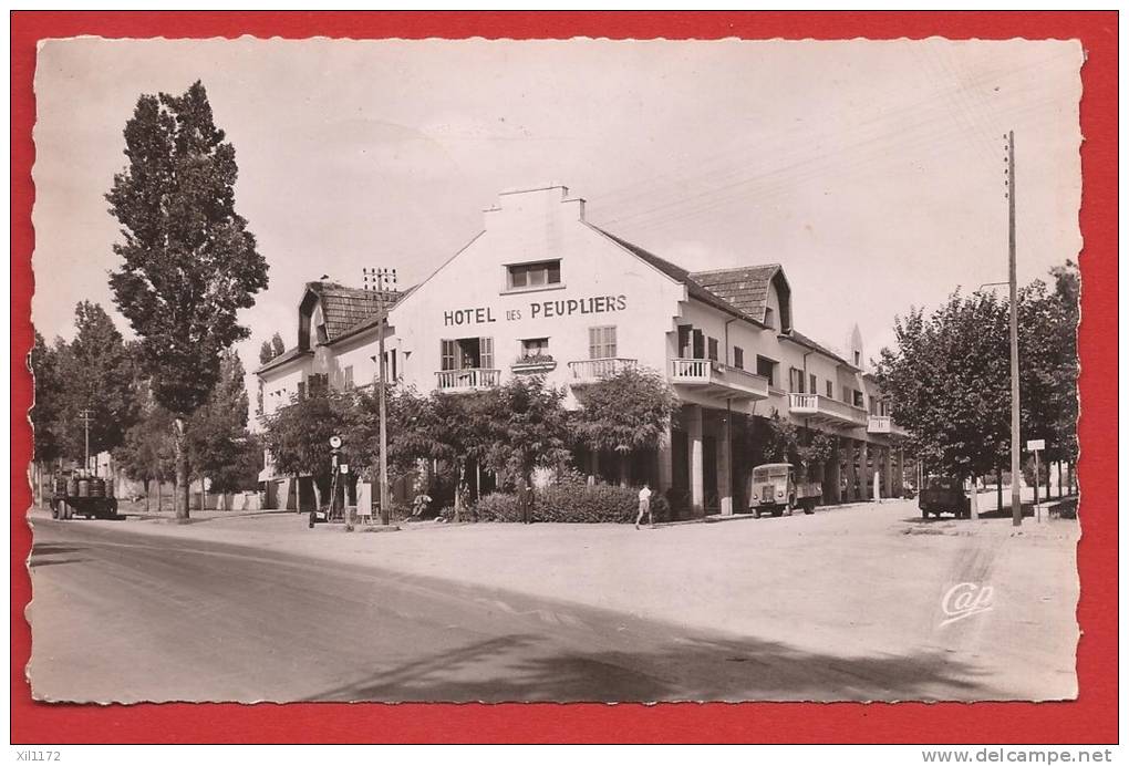 N602 El Hajeb, Hotel Des Peupliers. Cachet Régiment Artillerie El Hajeb 1954 - Autres & Non Classés