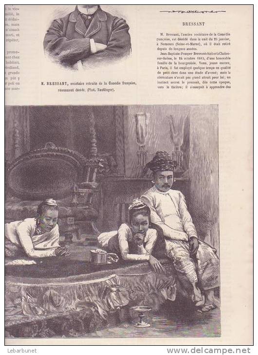 Revue Ancienne 1886 "l'Univers Illustré"N°1610 Avec Le Roi De Birmanie - Revues Anciennes - Avant 1900