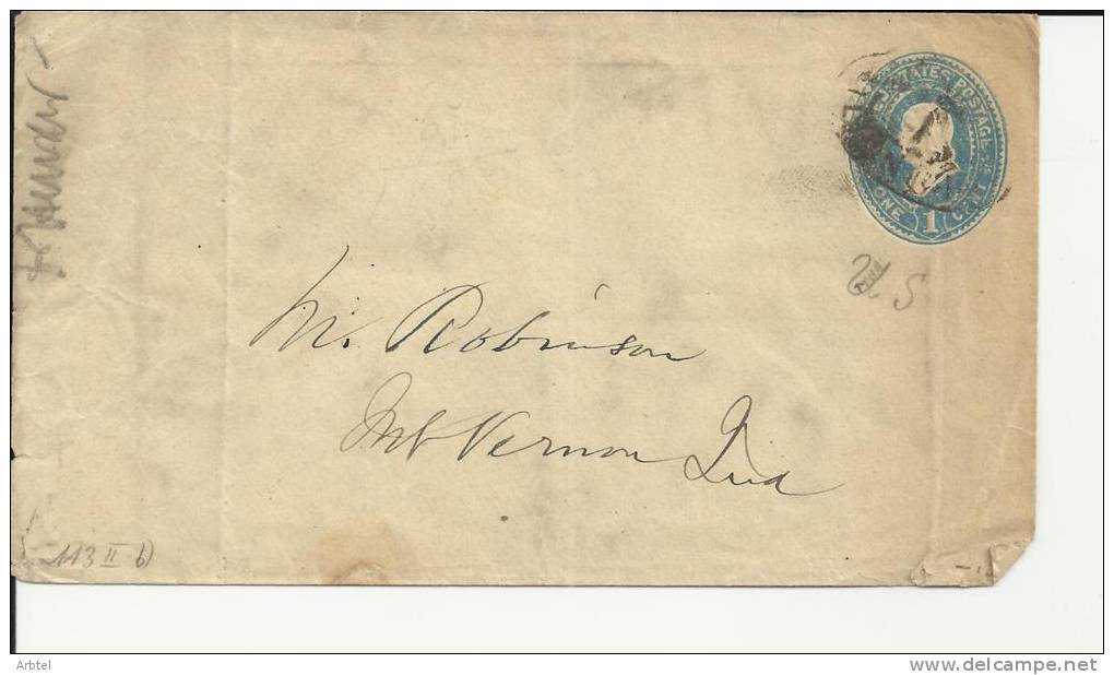 USA ENTERO POSTAL A MOUNT VERNON - ...-1900