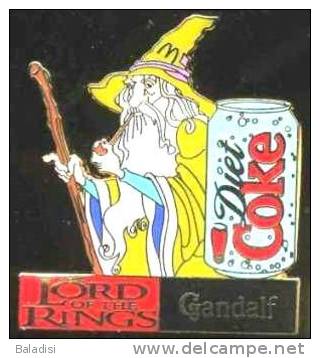 Pins SUPERBE PIN´S GANDALF, DIET COKE, LE SEIGNEUR DES ANNEAUX - Cinema