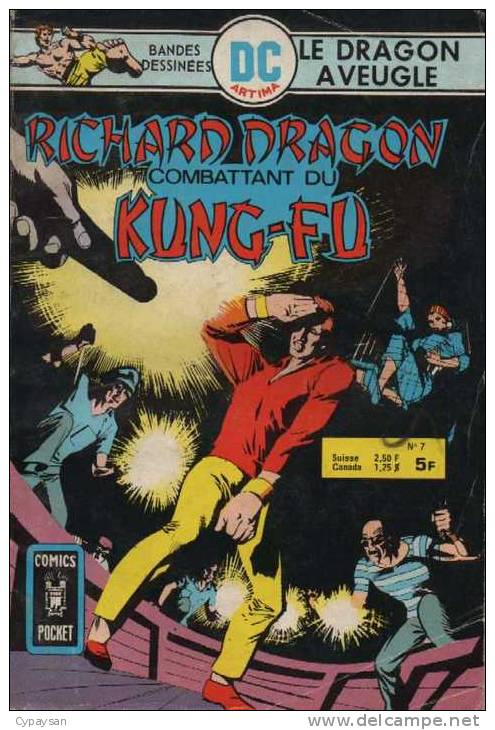RICHARD DRAGON COMBATTANT KUNG-FU N° 7 BE AREDIT COMICS POCKET 04-1979 - Arédit & Artima