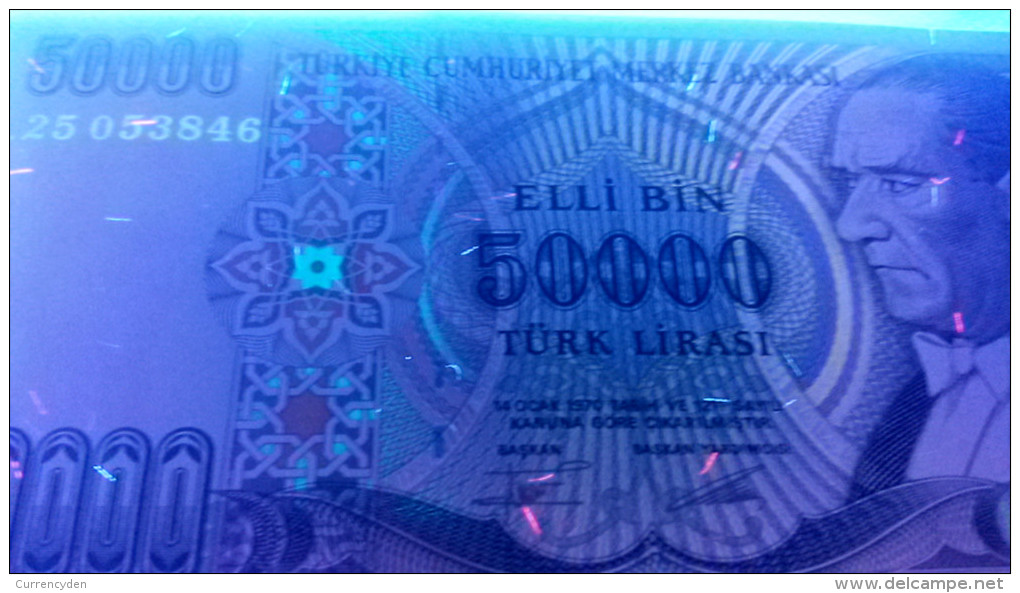 Turkey P204, 50,000 Lira, Ataturk / Statute - Turkije