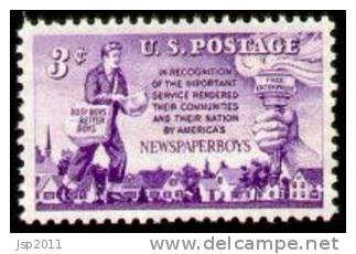 USA 1952 Scott 1015, Newspaper Boys Issue, MNH (**) - Ungebraucht