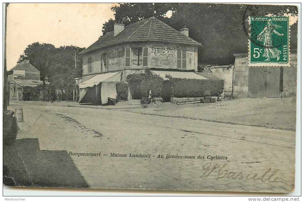 DEP 78 ROCQUENCOURT MAISON LANDAULT AU RENDEZ VOUS DES CYCLISTES - Rocquencourt