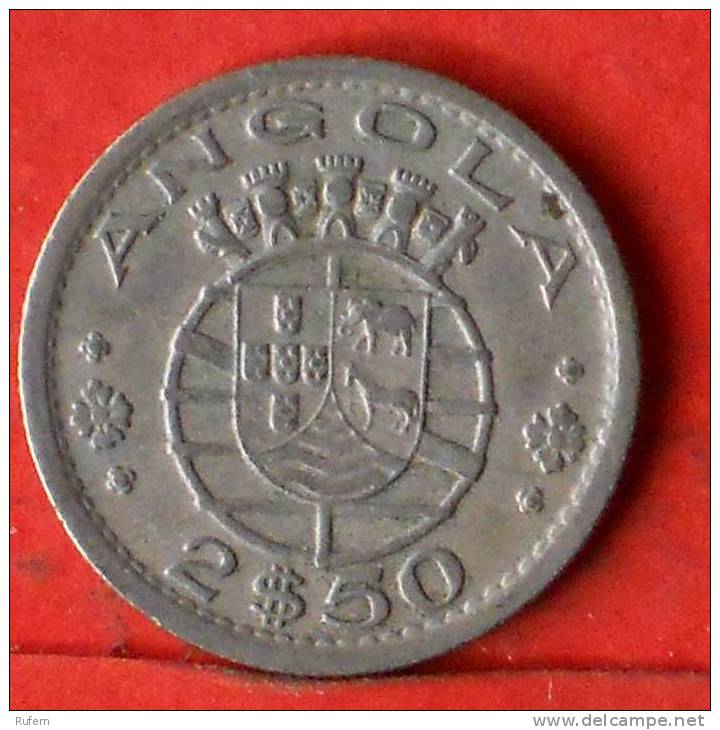 ANGOLA  2,5  ESCUDOS  1956   KM# 77  -    (1371) - Angola