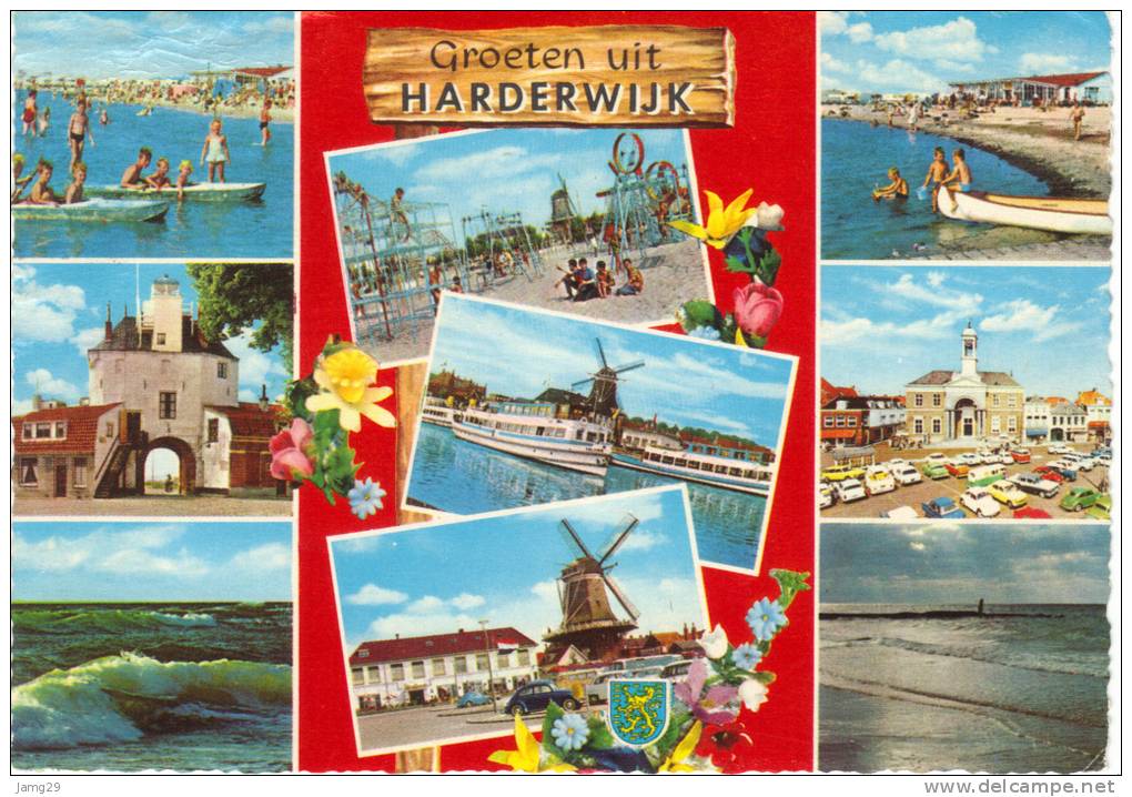 Nederland/Holland, Harderwijk, 9-luik, Ca. 1970 - Harderwijk