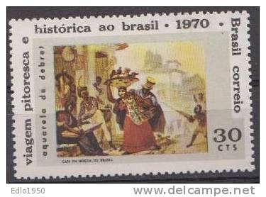 Brazil 1970 -Mi 1257 - Art - Painting - MNH - Unused Stamps