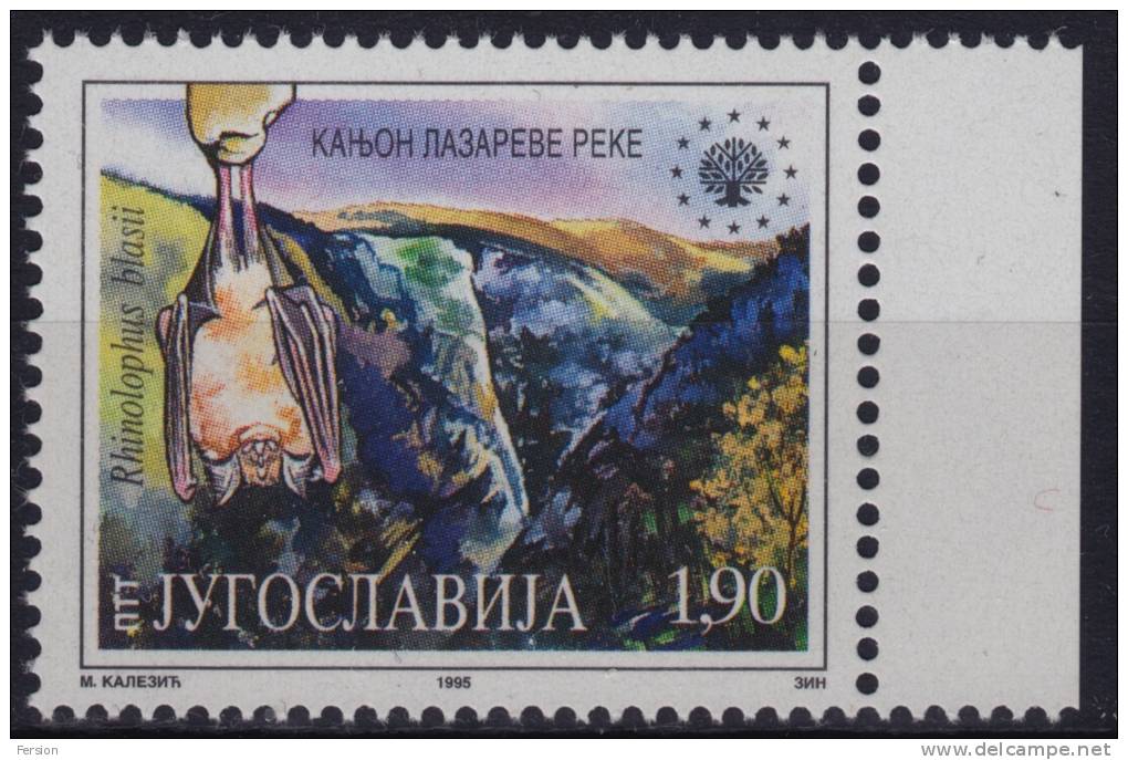 1995 Yugoslavia - BAT - Rhinolophus Blasii - MNH - Fledermäuse