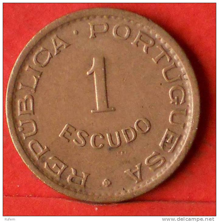 ANGOLA  1  ESCUDOS  1963   KM# 76  -    (1383) - Angola