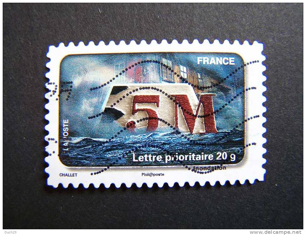 OBLITERE FRANCE ANNEE 2010 N° 405 LE TIMBRE FETE L´EAU INONDATIONS 5M - 2010-.. Matasellados