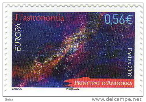 French Andorra / Astronomy - Unused Stamps