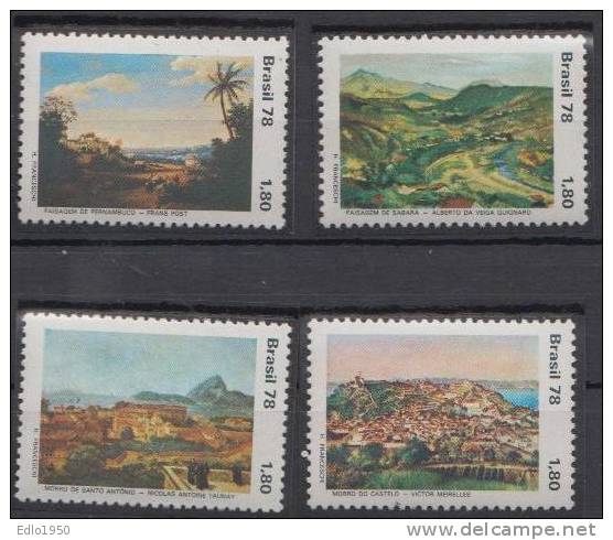 Brazil 1978 - Mi 1683-86 -art  Painting - MNH - Neufs