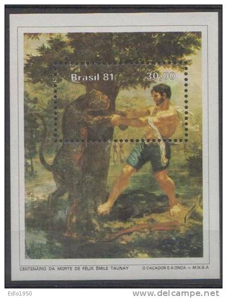 Brazil 1981- Mi Block 46 - Art  Painting - MNH - Unused Stamps