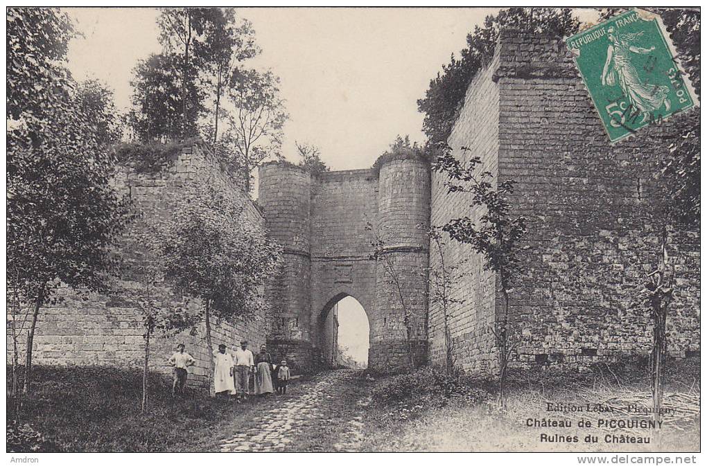 (XXI) Château De Picquigny - Ruines Du Château - Picquigny