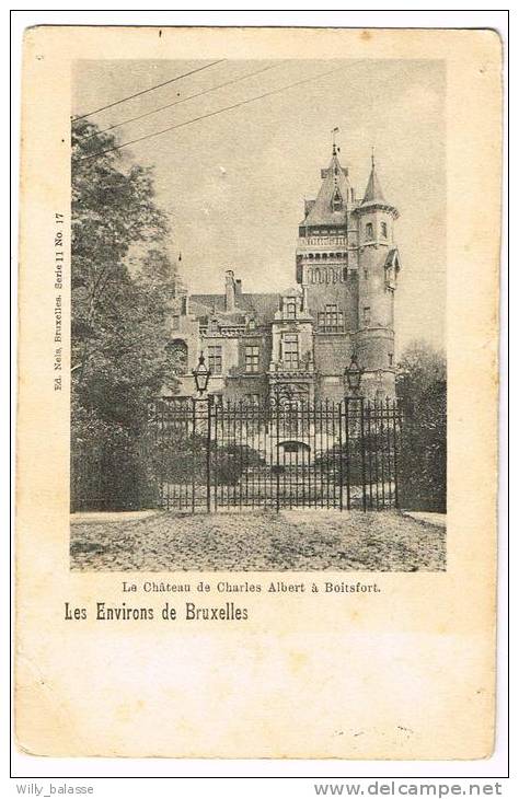 Carte Postale "Watermael-Boitsfort - Le Château De Charles Albert / Charles Albert Kasteel" - Watermael-Boitsfort - Watermaal-Bosvoorde