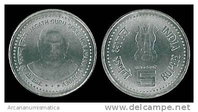 INDIA  ( REPUBLIC )   5 RUPIAS  2006  KM# ?  SC/UNC  "NARAYANA GURUDEV"   DL-6937 - Indien