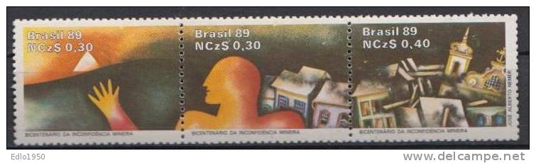 Brazil 1989 - Mi 2295-97 - MNH - Unused Stamps