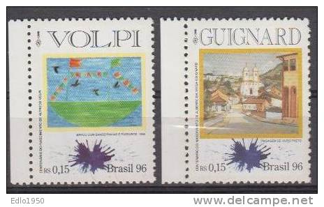 Brazil 1996 - Mi 2690-91- Art - Painting - MNH - Unused Stamps