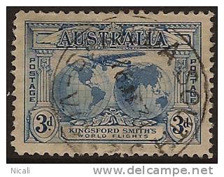 AUSTRALIA 1931 3d Air U SG 122 PS342 - Oblitérés