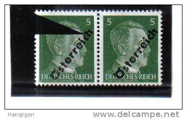 SOS209 ÖSTERREICH 1945 ANK 660 PLATTENFEHLER Kurzes H ** - Variétés & Curiosités