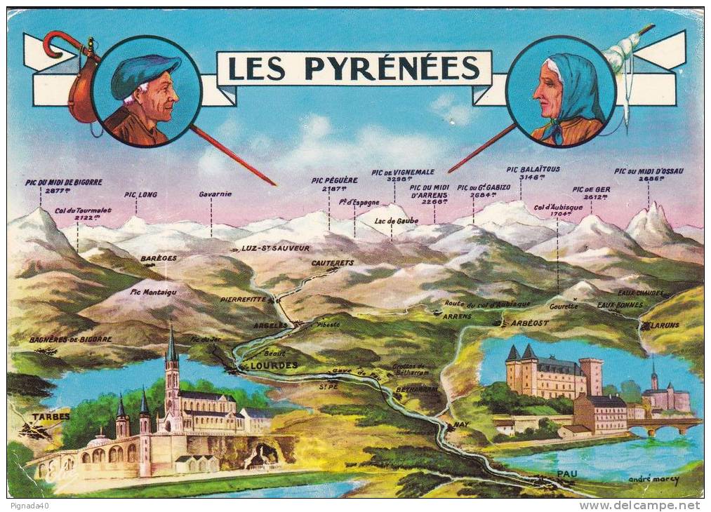 Cp , RÉGIONS , MIDI-PYRÉNÉES , Les Pyrénées - Midi-Pyrénées
