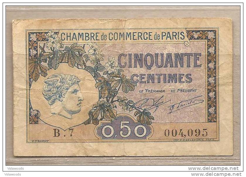 Francia - Banconota Circolata Da 50 Centesimi - 1920 - Camera Di Commercio - Chambre De Commerce