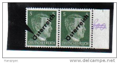 SOS223 ÖSTERREICH 1945 ANK 660 PLATTENFEHLER Großer Ö Punkt ** - Variétés & Curiosités