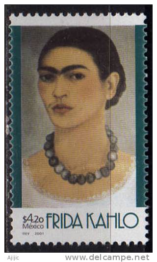 Grand Peintre Mexicain Frida Kahlo. Autoportrait. 1 T-p Neuf ** 2001.      Yv.# 1956 - Other & Unclassified