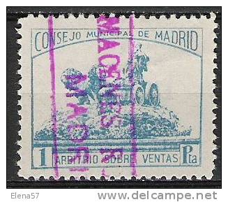 3327-CIBELES FISCAL AÑO 1910 1 PESETA RARO ESCASO.FISCALES ANTIGUOS CLASICOS ALTO VALOR ,ESCASOS. - Fiscaux