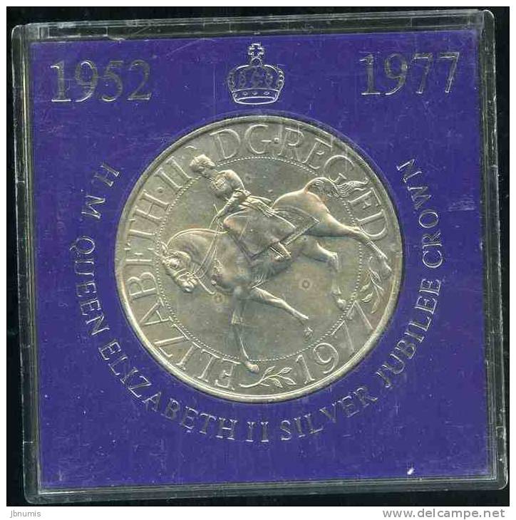 Grande-Bretagne Great Britain 25 New Pence 1977 25 Ans De Régne Coin Card BU KM 920 - 25 New Pence