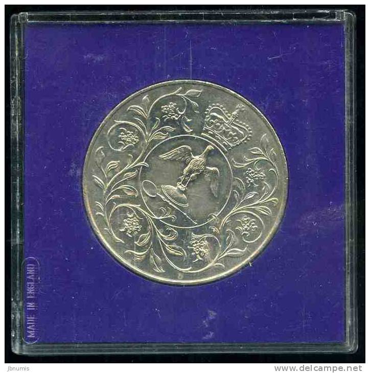 Grande-Bretagne Great Britain 25 New Pence 1977 25 Ans De Régne Coin Card BU KM 920 - 25 New Pence