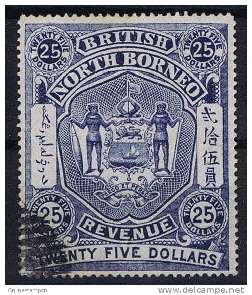 North Borneo: 1894 25 Dollar Used - Borneo Del Nord (...-1963)