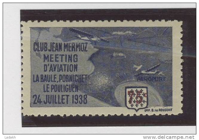 VIGNETTES # MEETING AVIATION # CLUB MERMOZ # 1938 # LA BAULE - PORNICHET - LE POULIGUEN - Luchtvaart