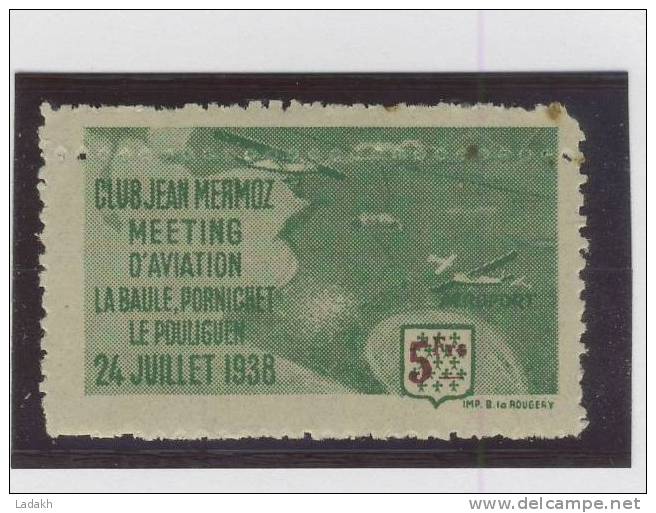 VIGNETTES # MEETING AVIATION # CLUB MERMOZ # 1938 # LA BAULE - PORNICHET - LE POULIGUEN - Luchtvaart