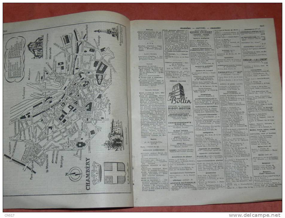 ALBERTVILLE CHAMBERY SAINT JEAN DE MAURIENNE DEPARTEMENT EXTRAIT ANNUAIRE 1939 AVEC COMMERCES ET PARTICULIERS - Telephone Directories