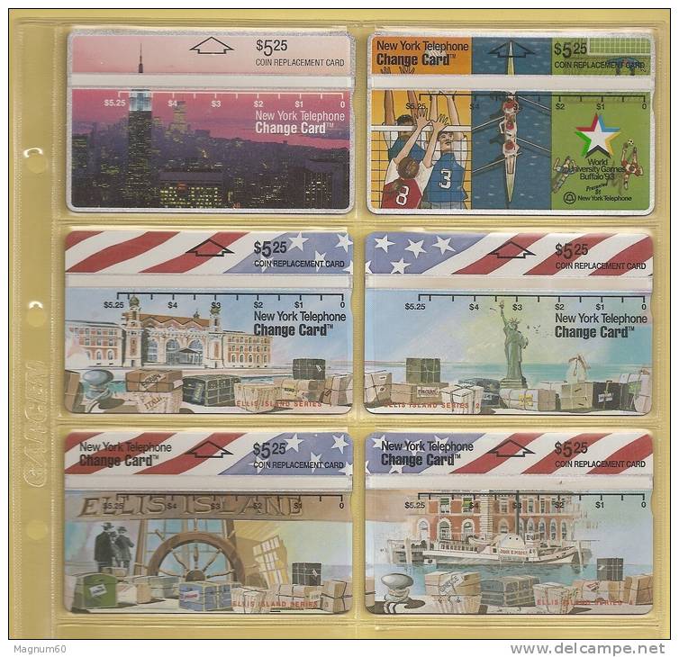 LOT DE 6 TELECARTES NEUVES  NYNEX - Schede Olografiche (Landis & Gyr)