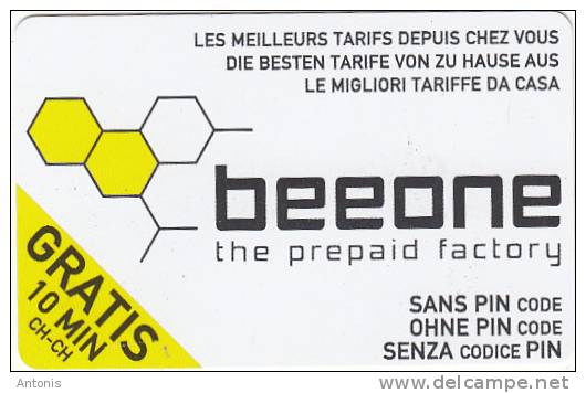 SWITZERLAND - Beeone Promotion Prepaid Card, Exp.date 12/02, Used - Schweiz