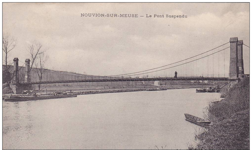 Nouvion-sur-Meuse Le Pont Suspendu   Feldpost - Autres & Non Classés