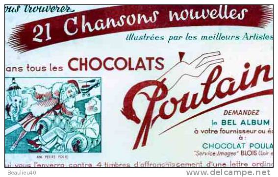 CHOCOLAT     Poulain   "chansons Nouvelles    Ma Petite Folie - Cocoa & Chocolat