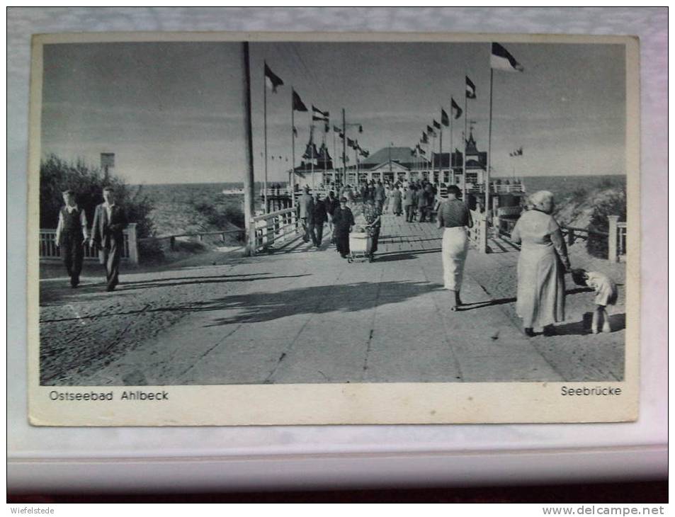 A571 - Ostseebad Ahlbeck Seebrücke 18.10.41 Nach Thum Erzgebirge - Usedom