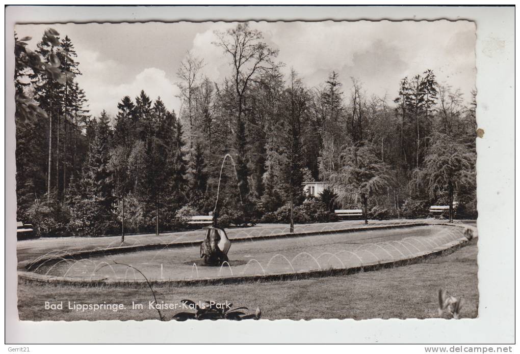 4792 BAD LIPPSPRINGE, Kaiser-Karls-Park 1963 - Bad Lippspringe