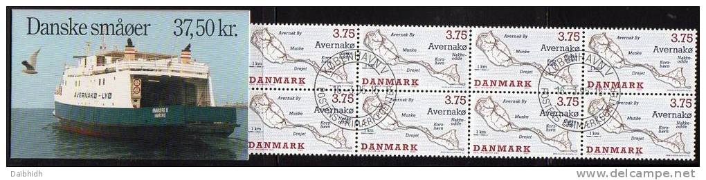 DENMARK 1995 Small Islands Booklet S75 With Cancelled Stamps.  Michel 1096MH, SG SB162 - Carnets
