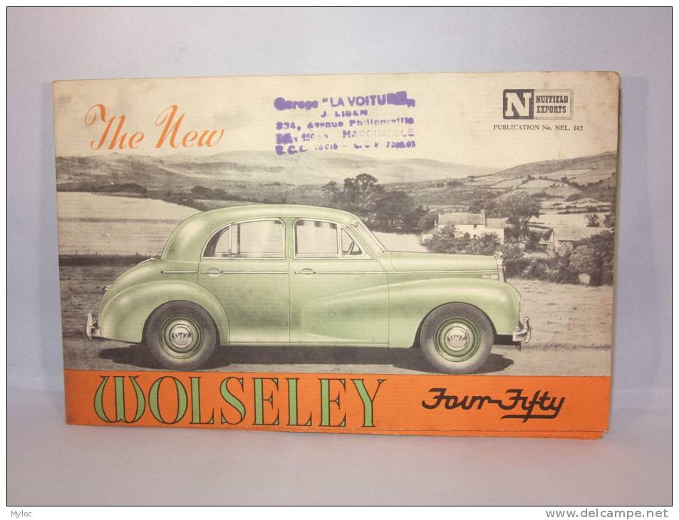 Dépliant Publicité Pour Auto Wolseley Four Fifty. - Reclame