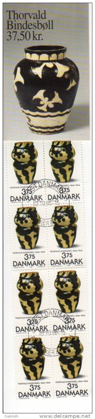DENMARK 1996  Bindesboll. Booklet  S85 With Cancelled Stamps.  Michel 1136MH, SG SB175 - Libretti