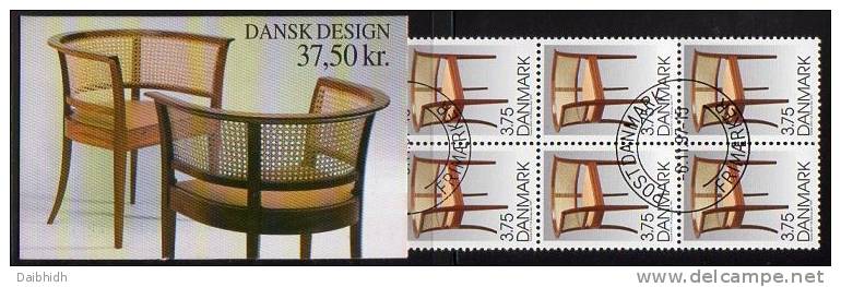 DENMARK 1997 Danish Design Booklet  S91 With Cancelled Stamps.  Michel 1166MH, SG SB183 - Booklets