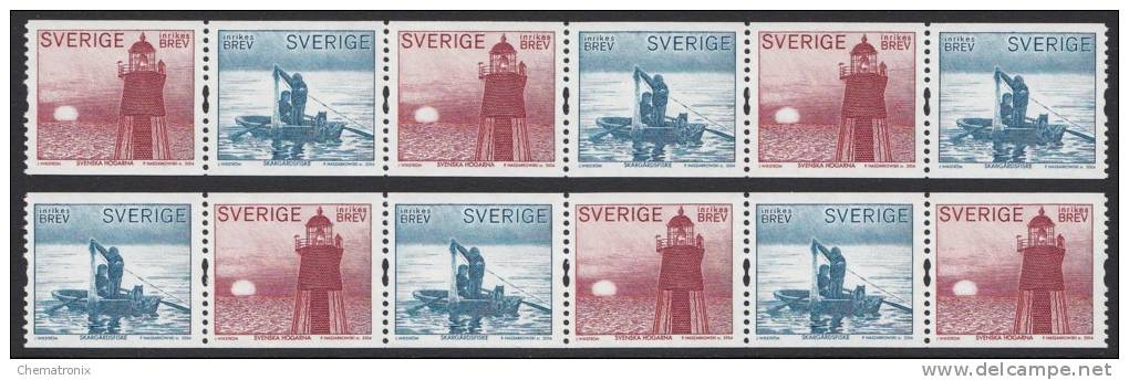 Suecia / Sweden 2004 - Sellos De Rollo (16 Tiras De 3) - MNH ** - Ungebraucht